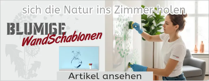 Florale / Blumige Wandschablonen vom SchablonenProfi